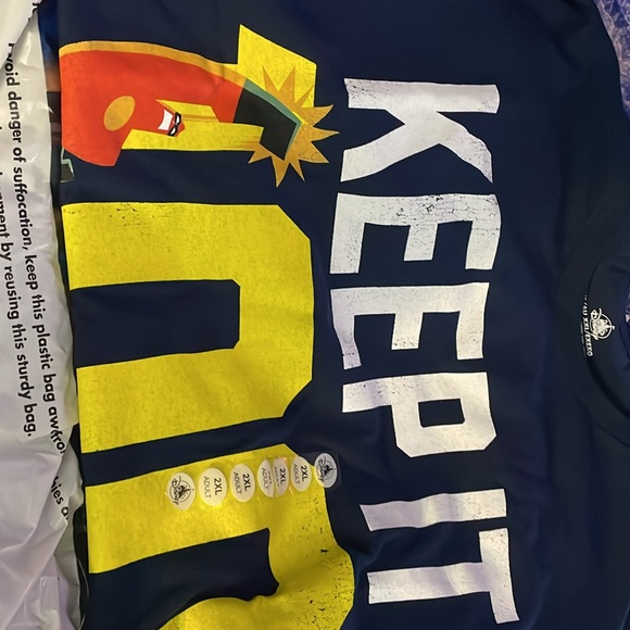 NWT Disney Pixar  Mr Incredible “keeping it 100” navy blue t-shirt size XXL - Picture 2 of 2